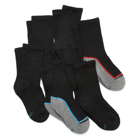 HANES Clothing Accessories M / Black HANES - Crew Socks  6-Pack