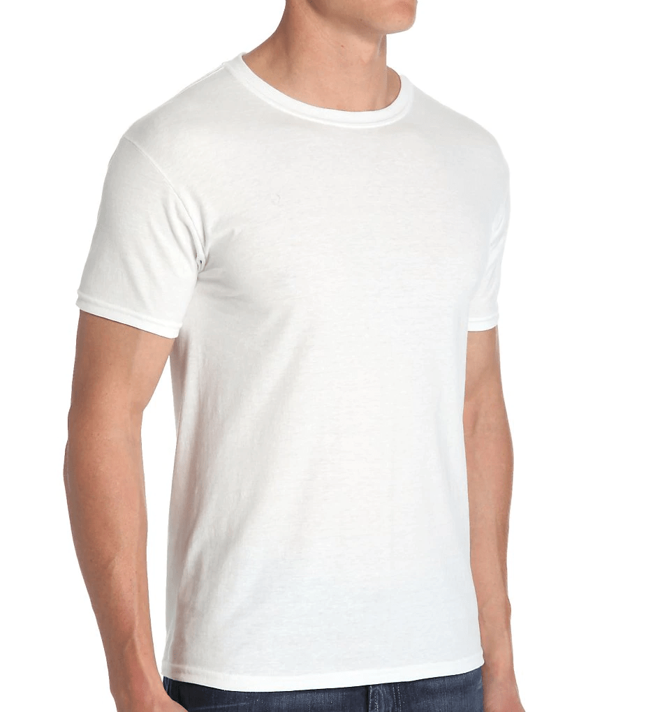 Hanes Mens Tops ComfortBlend Slim Fit Crew T-Shirts