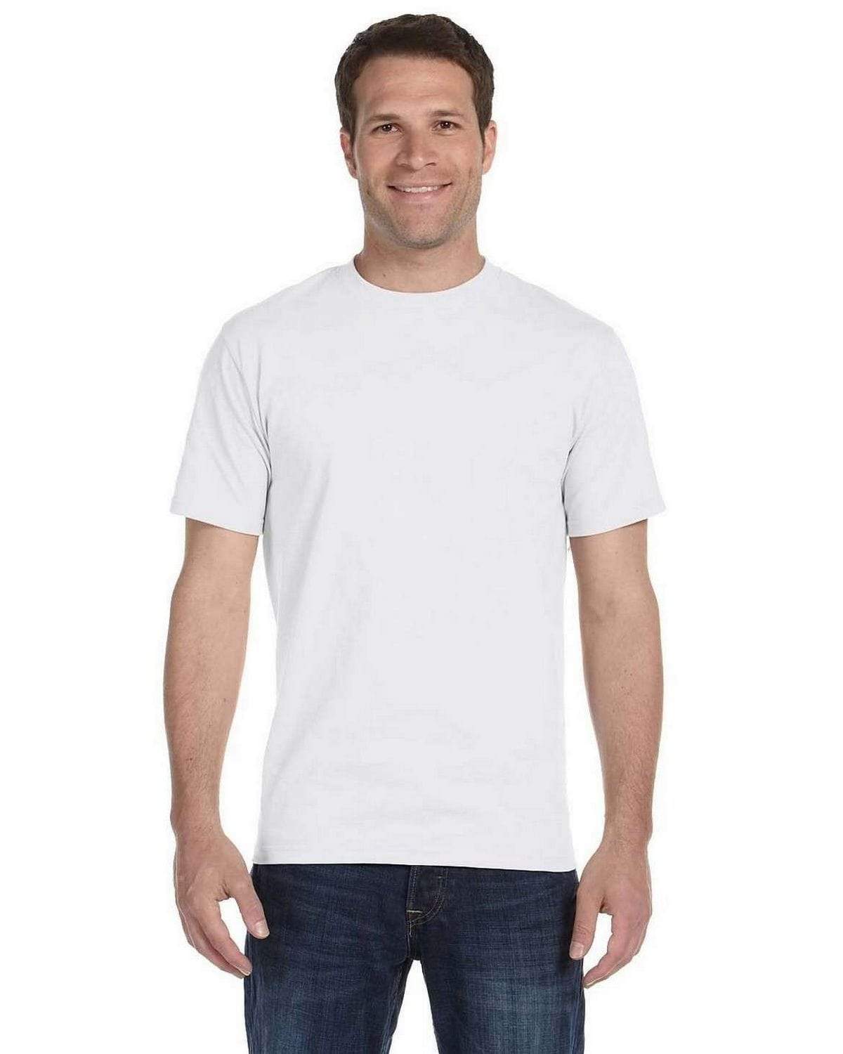 HANES Mens Tops XL / White HANES - Crew Neck T-Shirt