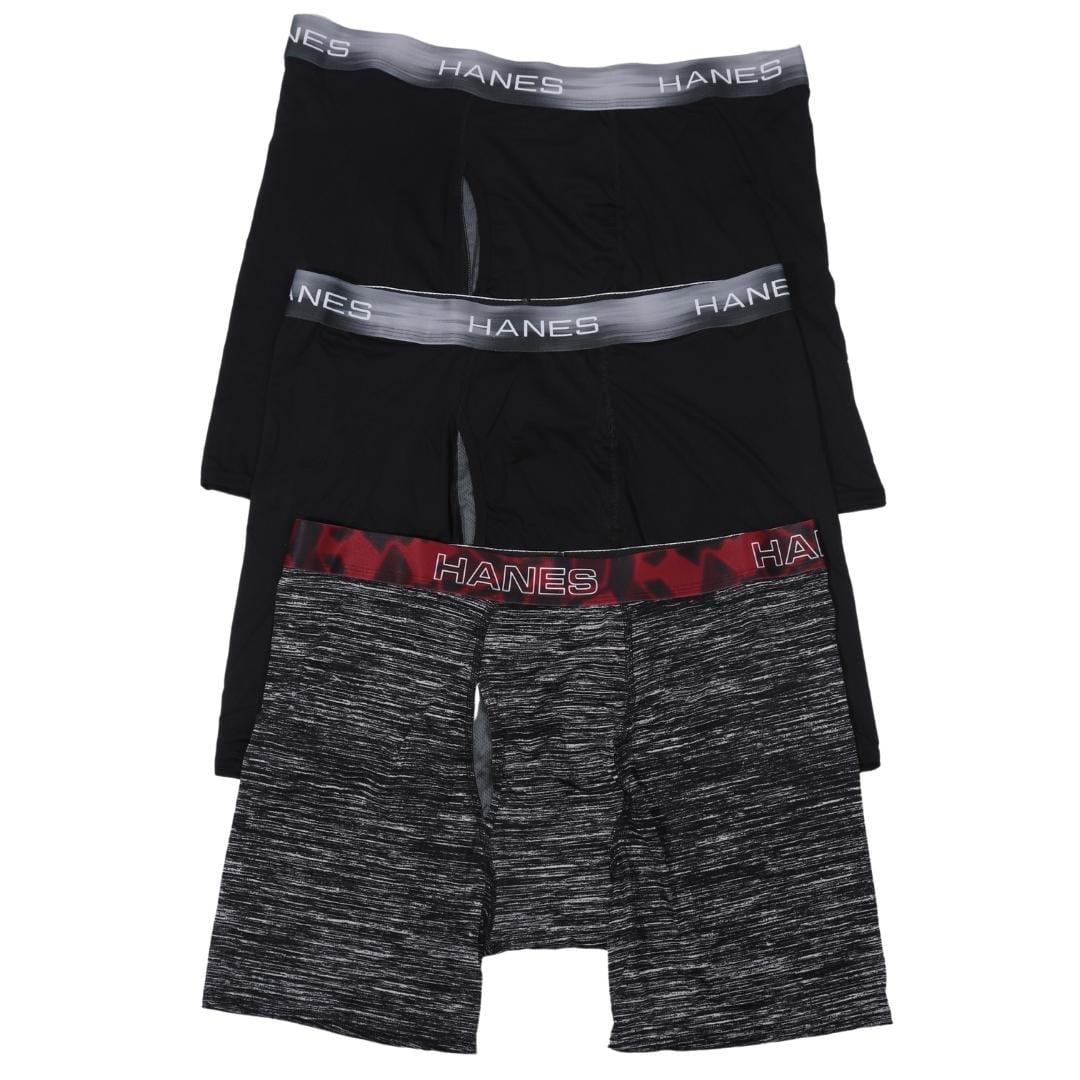 HANES Mens Underwear XL / Multi-Color HANES - 3 Tagless Boxer Briefs