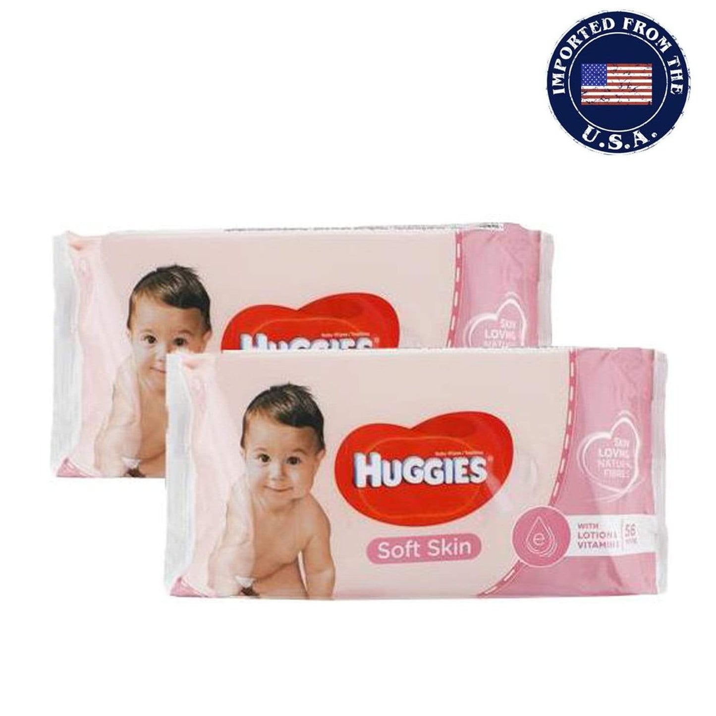 HUGGIES Personal Care HUGGIES - Pure Soft Skin Baby Wipes - 2 Packs