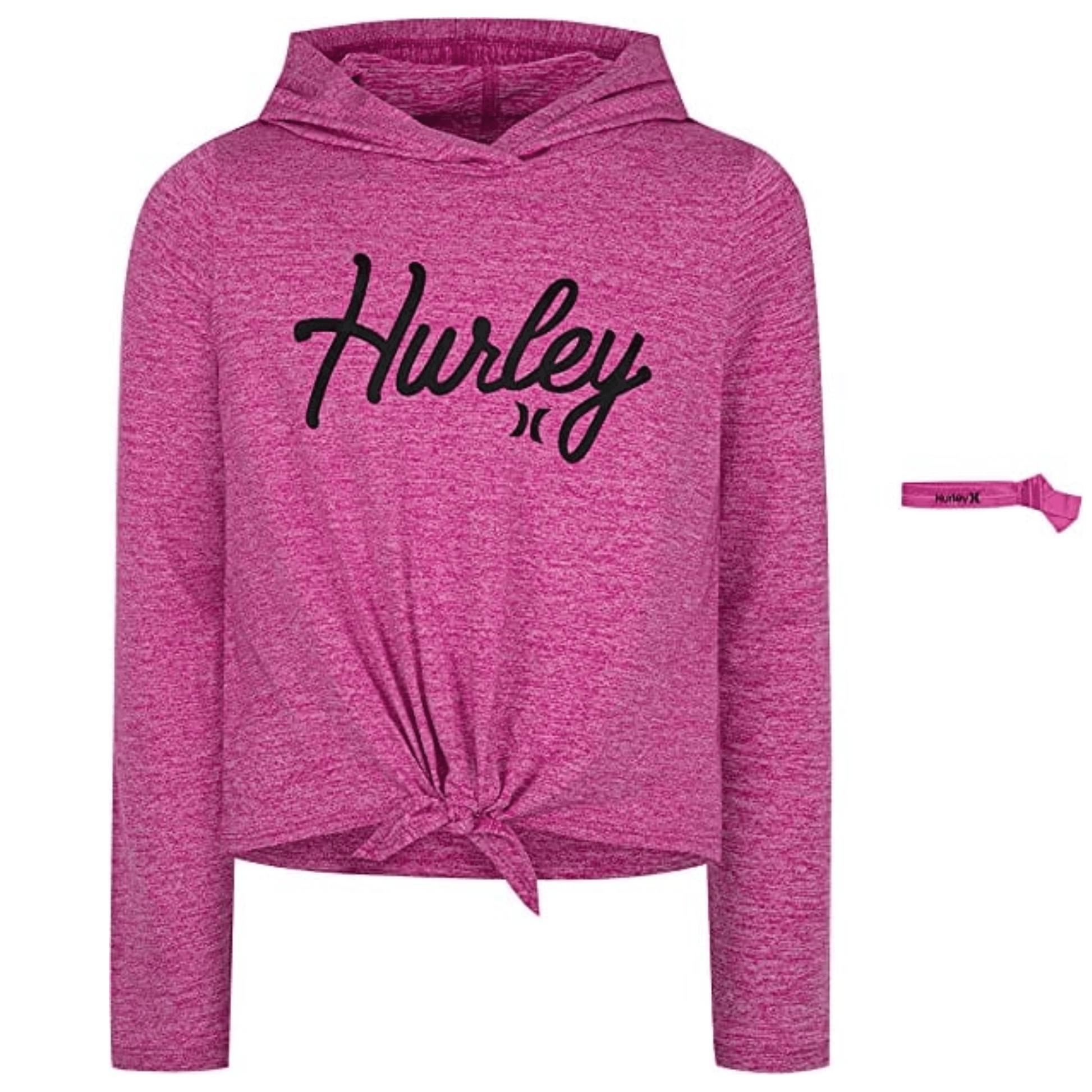 HURLEY Girls Tops S / Pink HURLEY -Kids -Long Sleeve Hooded Top