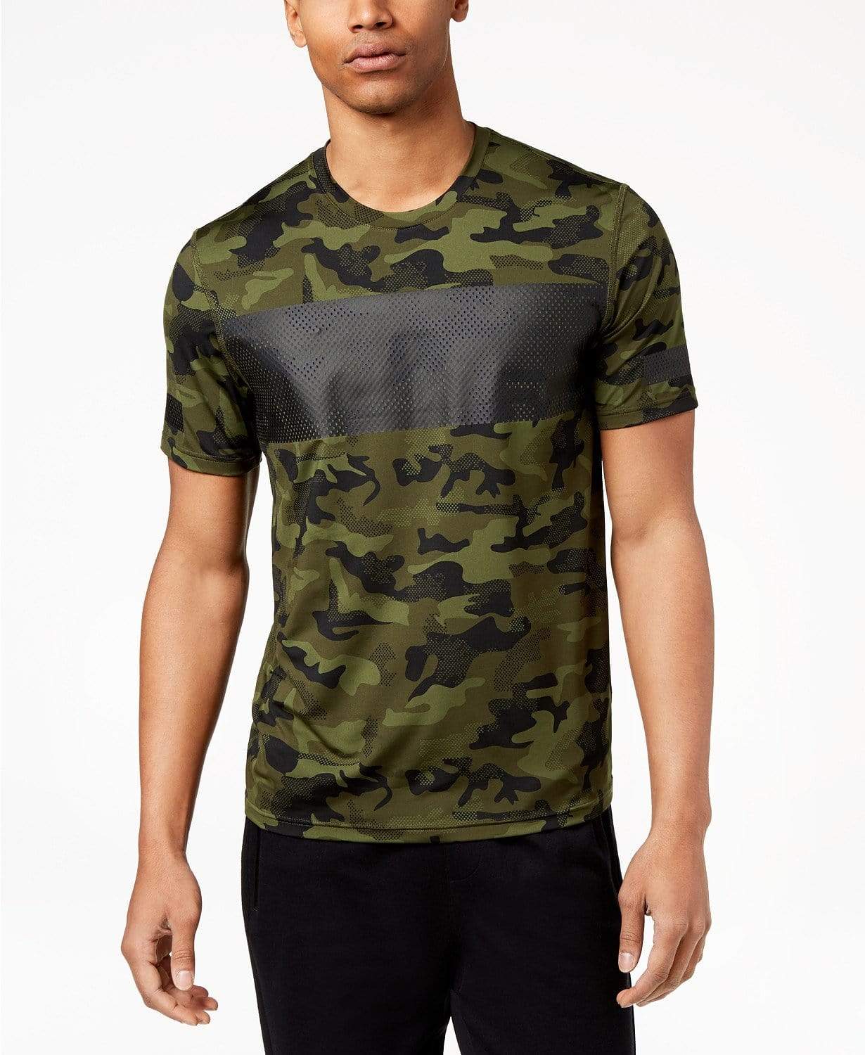 ID IDEOLOGY Mens Tops M / Multi-Color ID IDEOLOGY - Camo Print Mesh T-Shirt