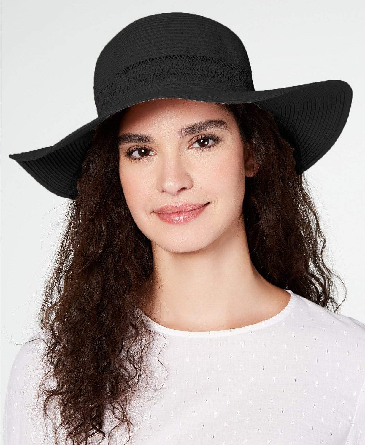 INC INTERNATIONAL CONCEPTS Clothing Accessories One Size Lace-Insert Floppy Hat