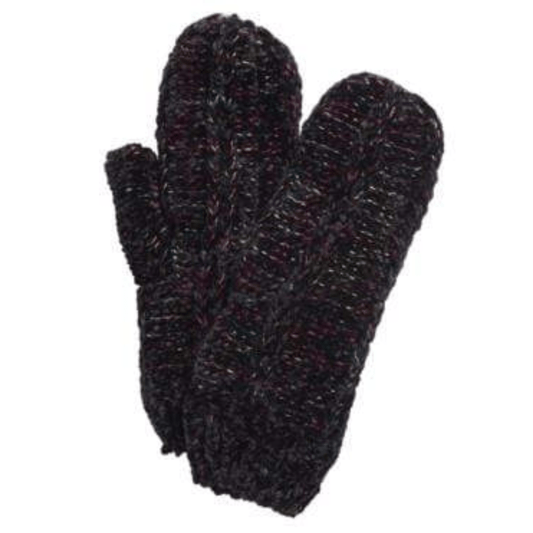 INC INTERNATIONAL CONCEPTS Gloves & Earmuffs One Size / Black I.N.C. INTERNATIONAL CONCEPTS -  Women Space Dye Chenille Mittens