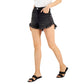 INC Womens Bottoms M / Black INC -  High Rise Studded Fray-Hem Shorts