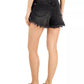 INC Womens Bottoms M / Black INC -  High Rise Studded Fray-Hem Shorts
