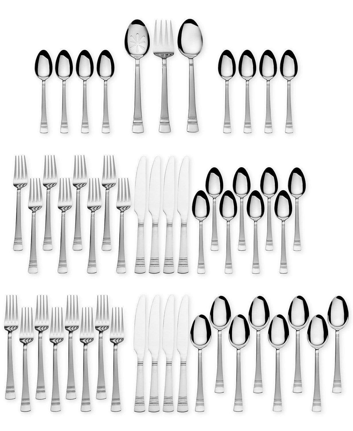International Kensington Household Superior Stainless Steel 51-Pieces - Service for 8