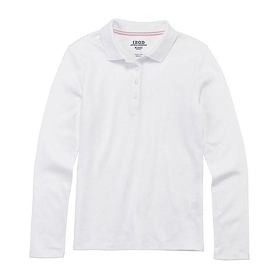 IZOD Girls Tops 14-16 Years / White IZOD - Stretch Polo Shirt