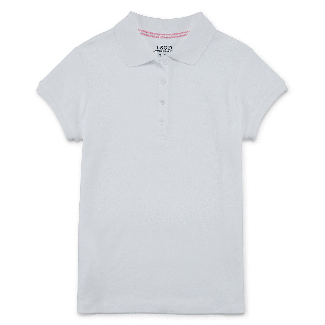 IZOD Girls Tops Kids - Short Sleeve Stretch Polo Shirt