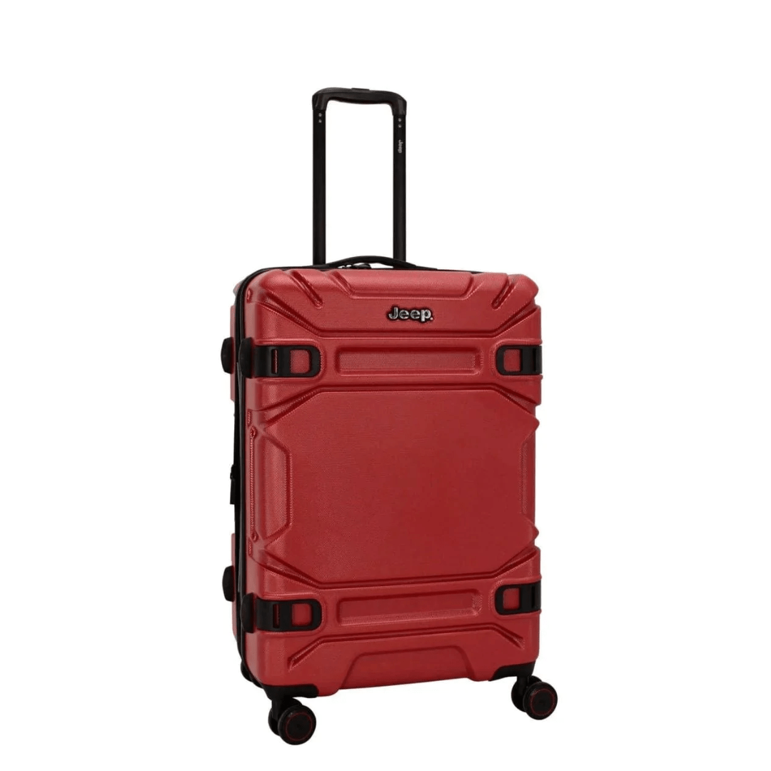 JEEP Luggage & Travel Bags Red Alpine 20" Hard Side Spinner