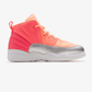 Jordan Kids Shoes 33 / Pink/White/Mango/Orange/Silver Air Jordan 12 Retro