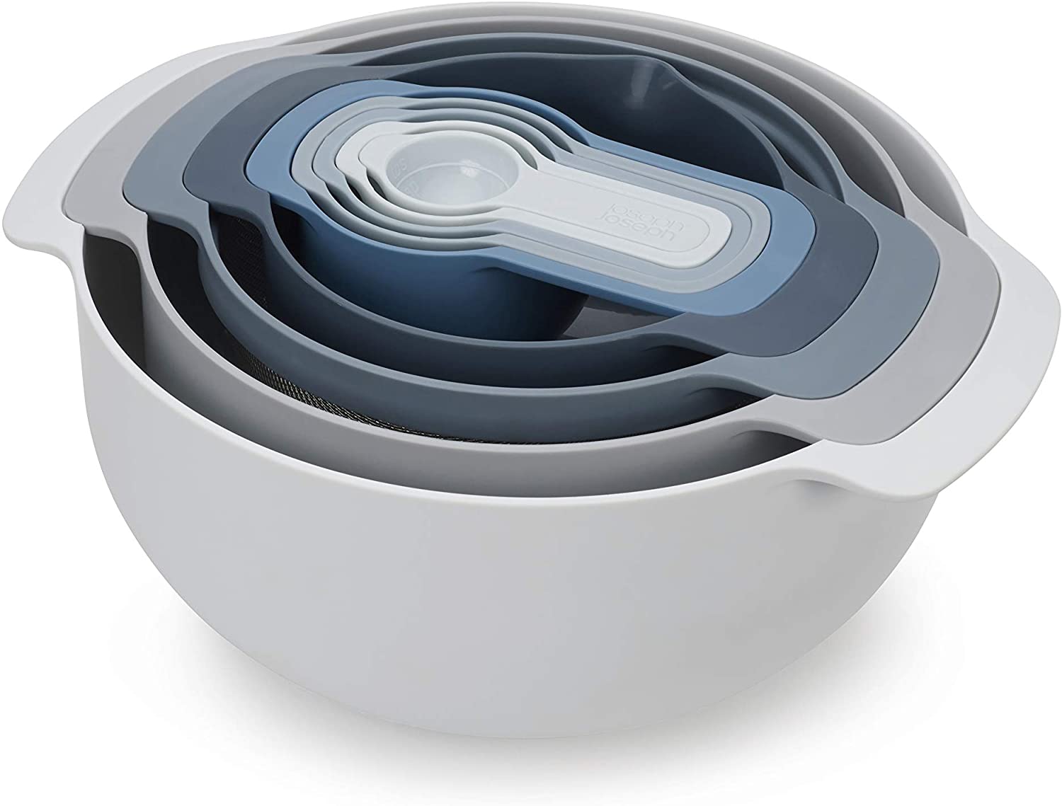 JOSEPH JOSEPH Kitchenware JOSEPH JOSEPH - Nest Mixing Bowls Food Preparation Set/Sky - 9 Pieces