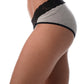 JUST INTIMATES womens underwear XX-Large / Grey Ultra Soft Panties with Lace Trim