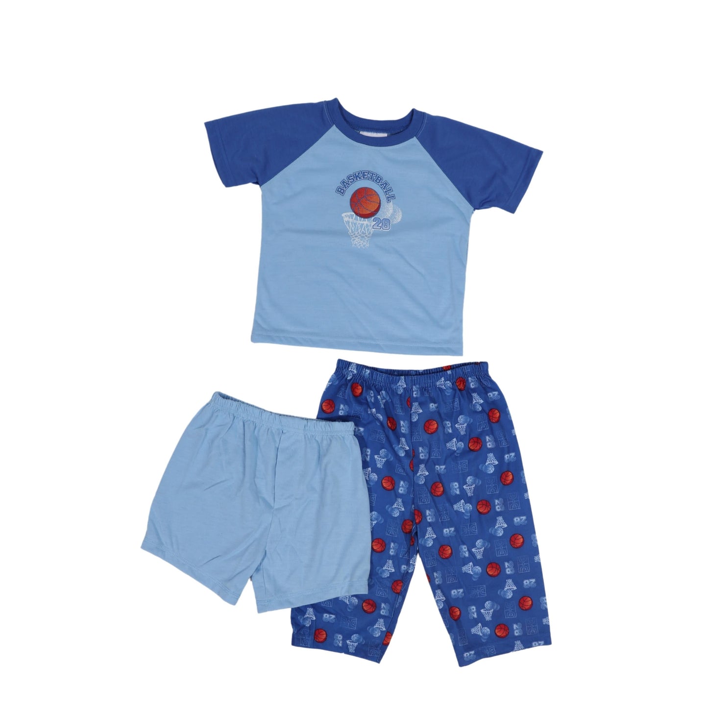 JUST ONE MONTH Baby Boy 18 Month / Blue JUST ONE MONTH - Basket Ball Printed Pajama