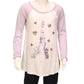 JUSTICE Apparel 12 Years / Purple - White JUSTICE - Kids - Glitter Print Long Sleeve Top