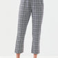 KENDALL & KYLIE Womens Bottoms M / Grey KENDALL & KYLIE - Belted Plaid Pants