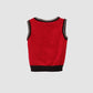 KOALA KIDS Apparel 12 Month / Black / Grey / Red Sweater Vest