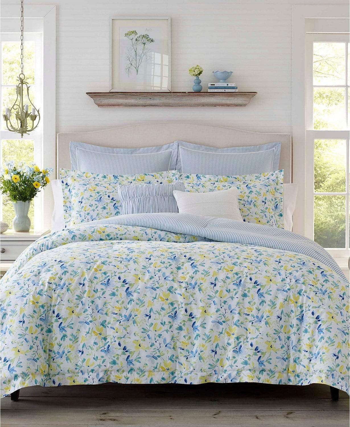 Laura Ashley Comforter/Quilt/Duvet Twin - 160cm x 218cm / Sun Blue Laura Ashley - Comforter Bedding - 1 Piece