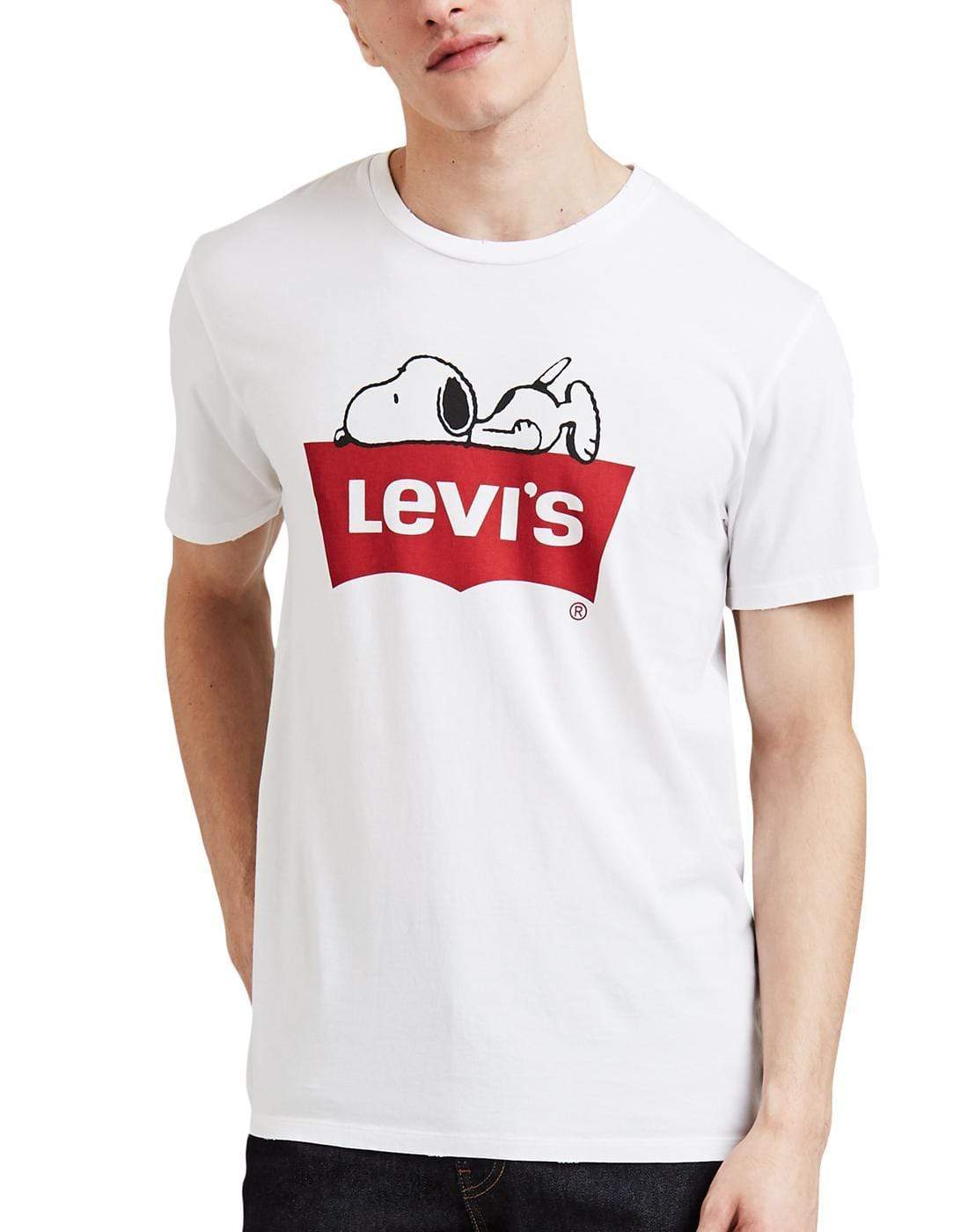 Levi's Mens Tops S Peanuts Classic Logo Tee