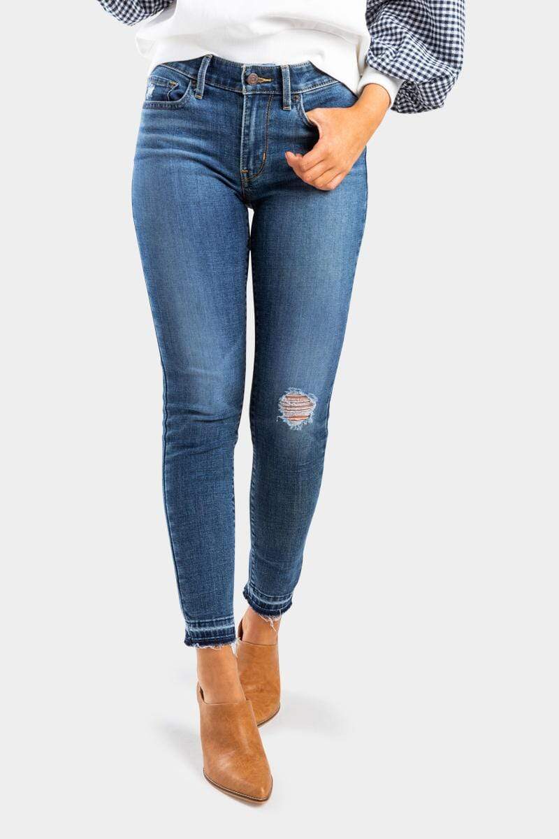 Levi's Womens Bottoms 711 Skinny Ankle Jeans