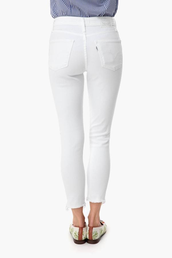 LEVI'S Womens Bottoms 29 / White / D09 LEVI'S - Water Less 721 Skinny Ankle Jeans