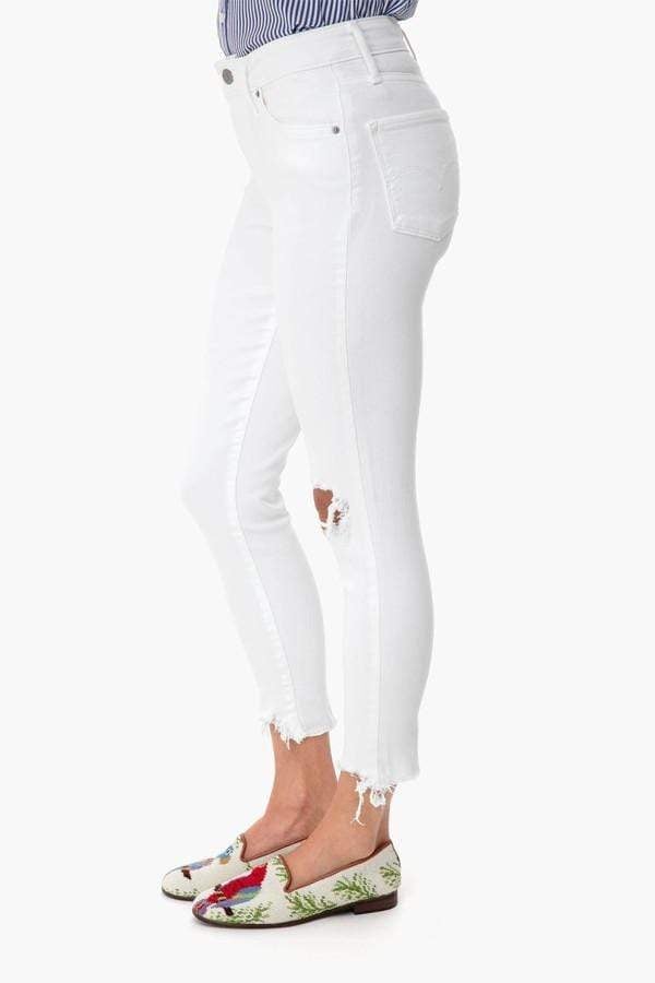 LEVI'S Womens Bottoms 29 / White / D09 LEVI'S - Water Less 721 Skinny Ankle Jeans