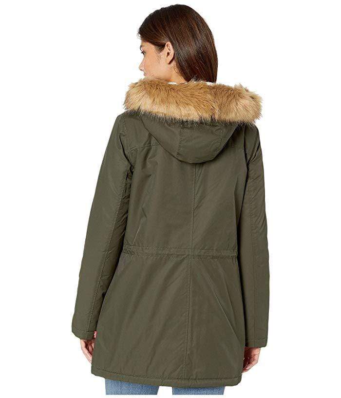  Levis Womens Faux Fur Lined Hooded Parka Jacket