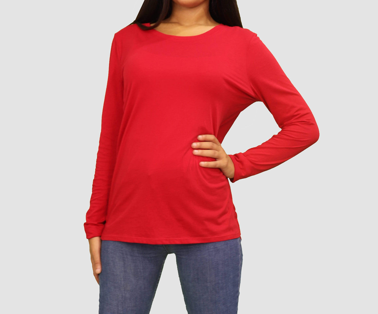 LOFT Womens Tops Medium / Red Long Sleeve Top