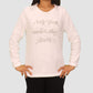 LOVE TO LOUNGE Womens Tops S / White Long Sleeve Top