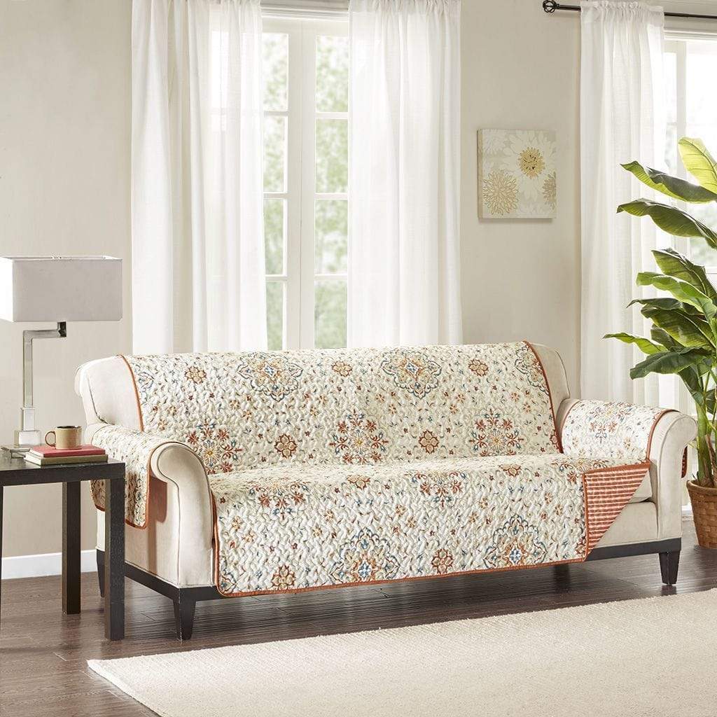 Madison Park Bed & Bath Spice Madison Park - Quilted Elastic Strap Sofa Cover