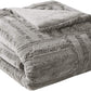 Madison Park Comforter/Quilt/Duvet 127cm x 152cm / Grey Luxury Ultra Alternative Throw