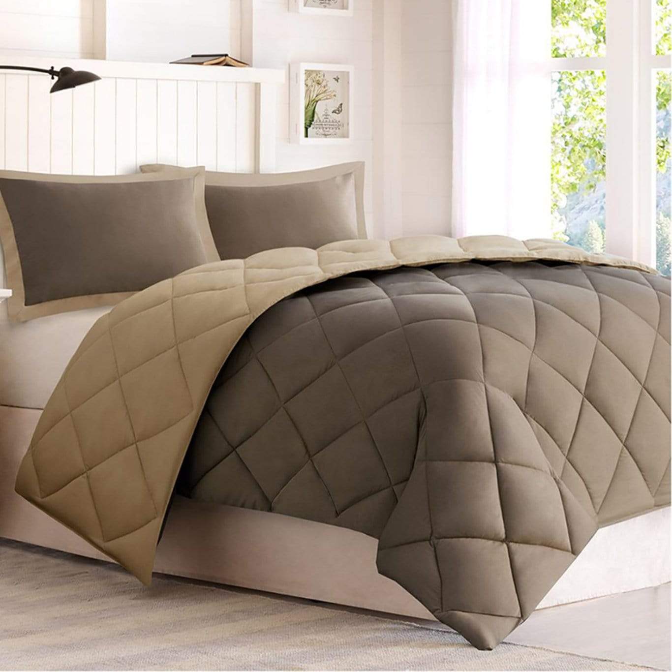 Madison Park Comforter/Quilt/Duvet Full/Queen Madison Park - Larkspur Reversible Scotchgard Comforter Set