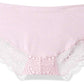 Mae womens underwear XX-Large / Lilac Cotton Lace Back Panty