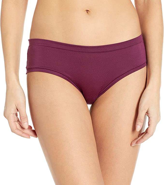 Mae womens underwear X-Large / Grape Wine Cotton Lace Back Panty