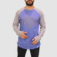 MAJESTIC Mens Tops Large / Blue / Grey Long Sleeve Top