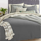 Martha Stewart Comforter/Quilt/Duvet Full-Queen Cotton Linen Comforter Set-3 Piece
