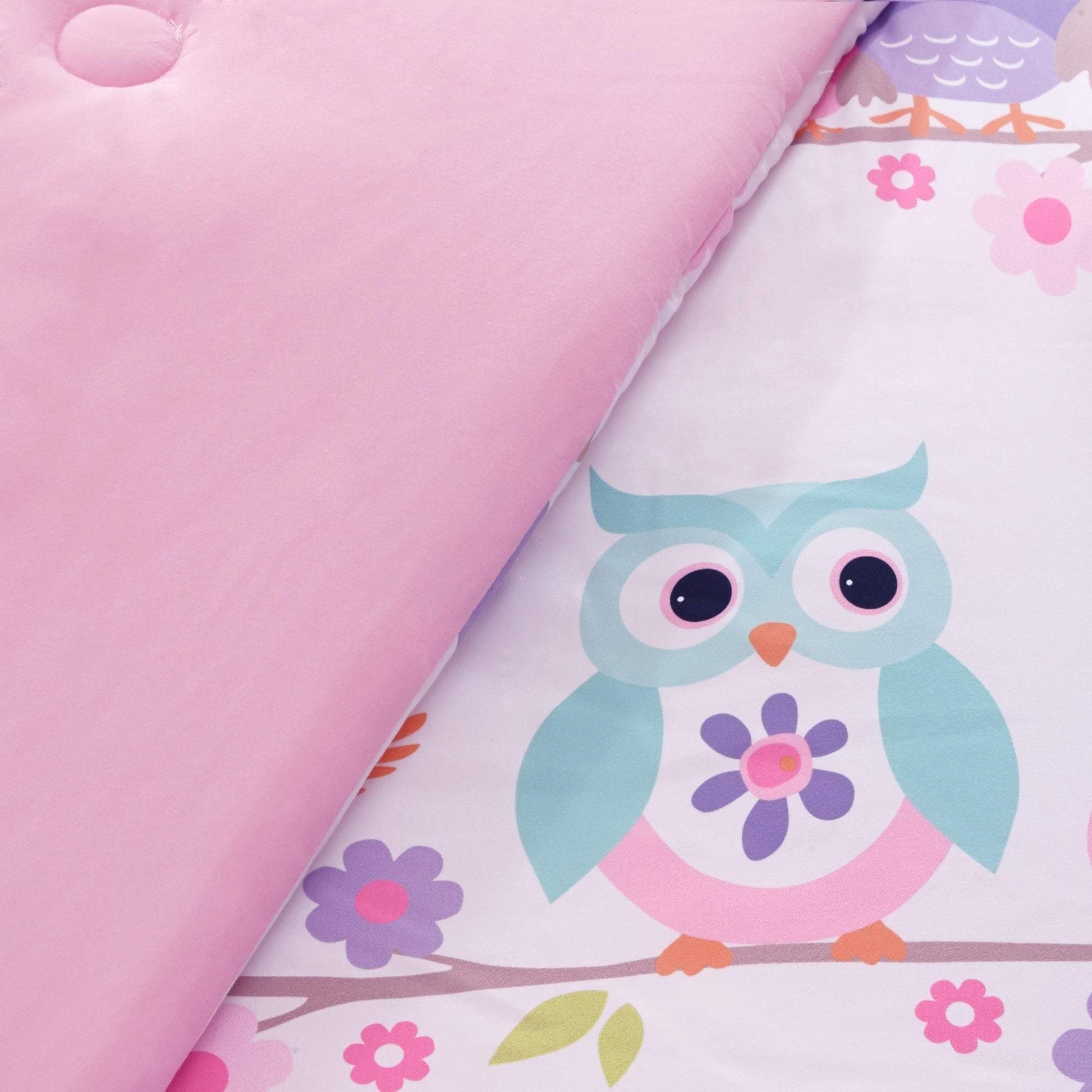 MI ZONE Comforter/Quilt/Duvet Twin MI ZONE - Nocturnal Nellie Owl Comforter Set