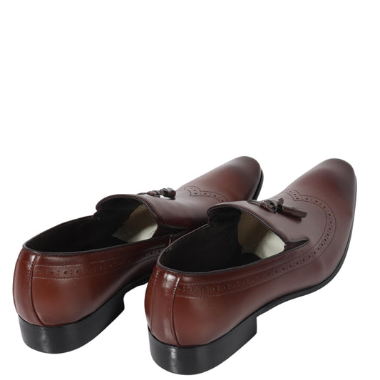MIA MARINO Mens Shoes 44 / Brown MIA MARINO - Leather Oxford Dress Shoes