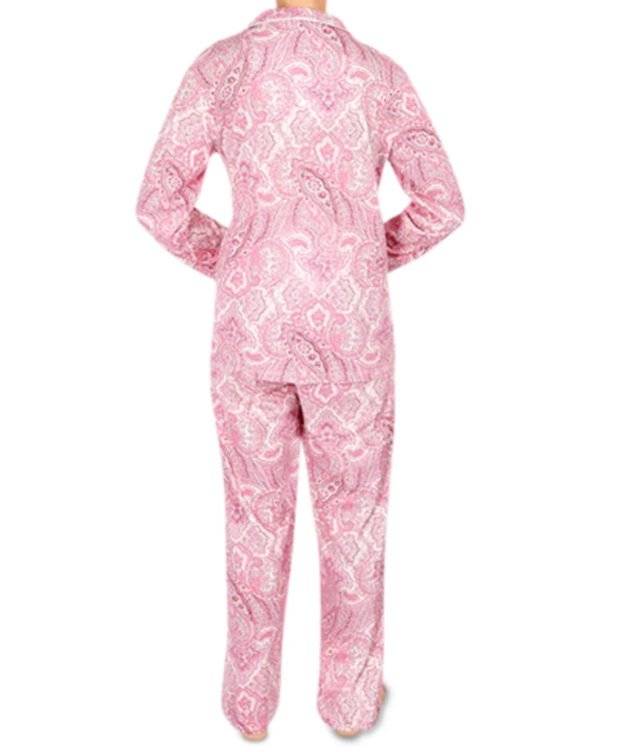 MISS ELAINE Womens Pajama XL / Pink MISS ELAINE - Paisley Pajama Set