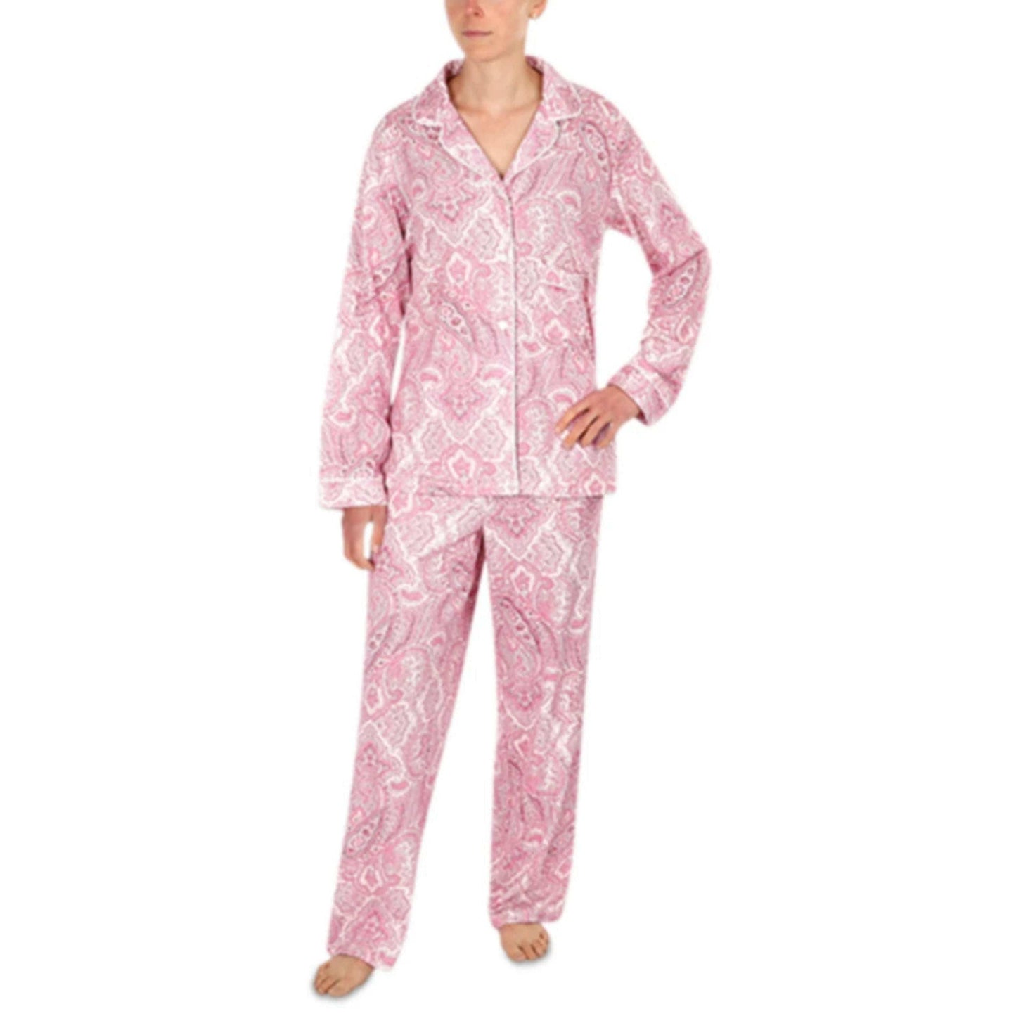 MISS ELAINE Womens Pajama XL / Pink MISS ELAINE - Paisley Pajama  Top