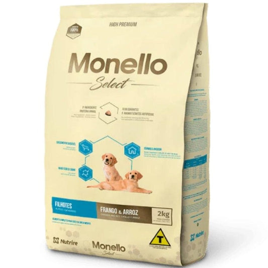 MONELLO Pet Supplies MONELLO SELECT - Puppy Dog Food With Chicken And Rice-2kg-7kg-15kg