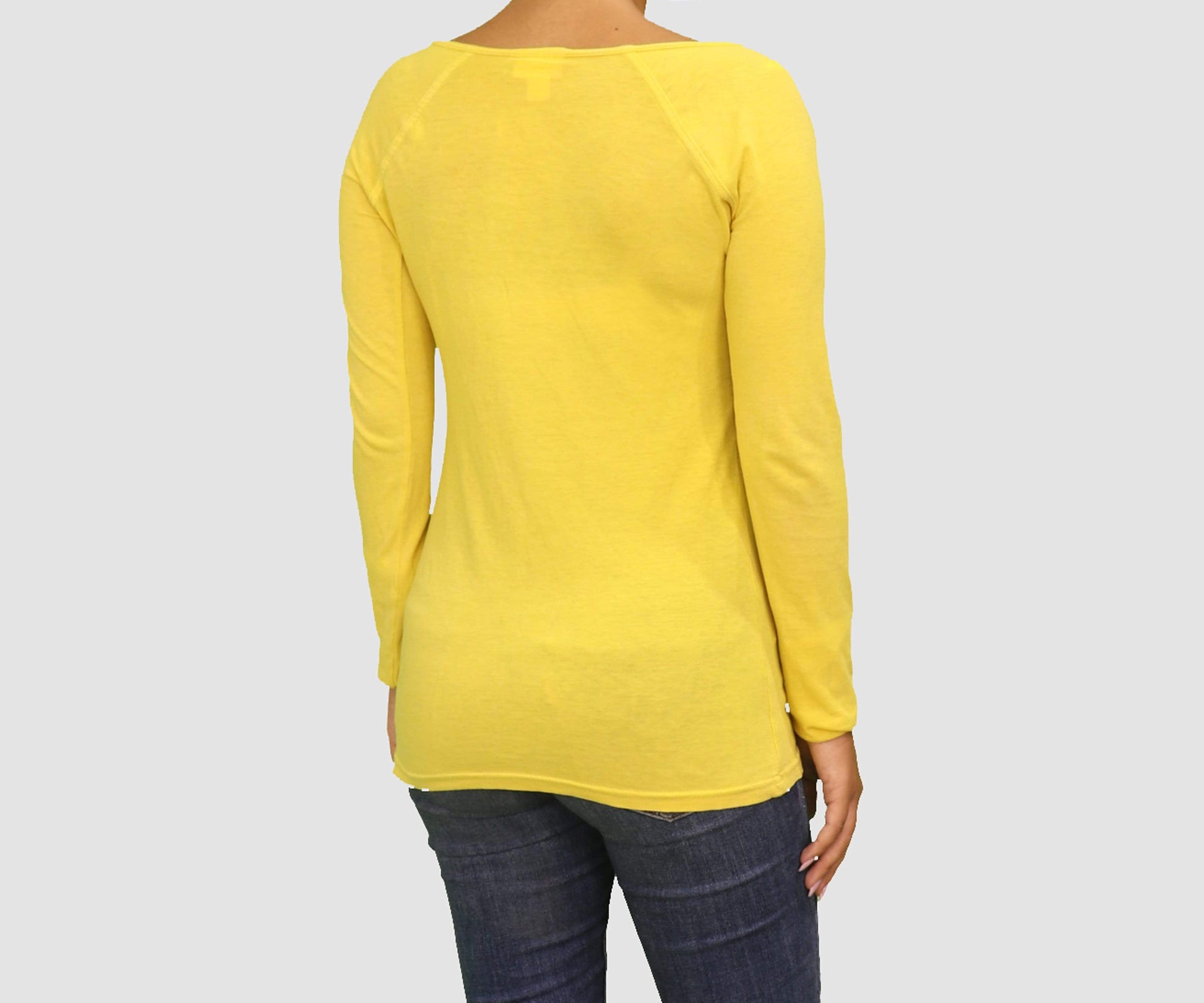 Mossimo Supply Co. Womens Tops X-Small / Yellow Long Sleeve Top