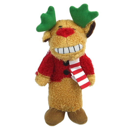 MULTIPET Pet Accessories MULTIPET - Reindeer Loofa Antlers Holiday Dog Toy