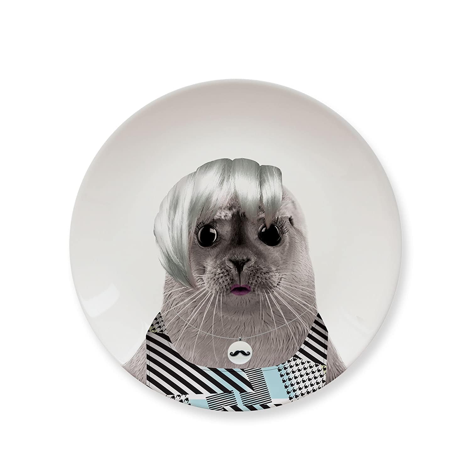 MUSTARD Kitchenware White MUSTARD - Wild Dining Sally Seal Plate