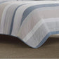 Nautica Comforter/Quilt/Duvet King - 264cm x 244cm / Pale Blue/ Sandy Beige Terry Cove Quilt