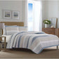 Nautica Comforter/Quilt/Duvet King - 264cm x 244cm / Pale Blue/ Sandy Beige Terry Cove Quilt