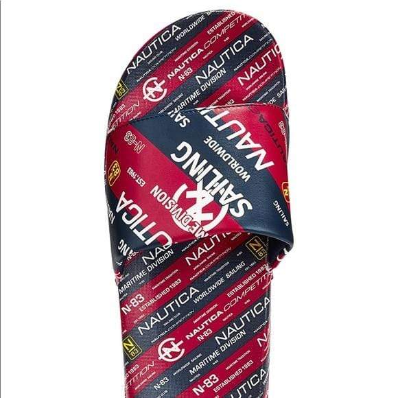 NAUTICA Mens Shoes 40 / Multi-Color NAUTICA - Logo Slide Sandals