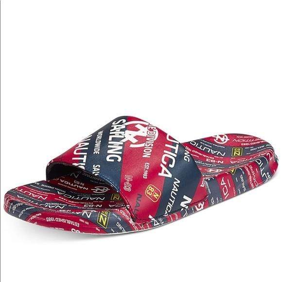NAUTICA Mens Shoes 40 / Multi-Color NAUTICA - Logo Slide Sandals