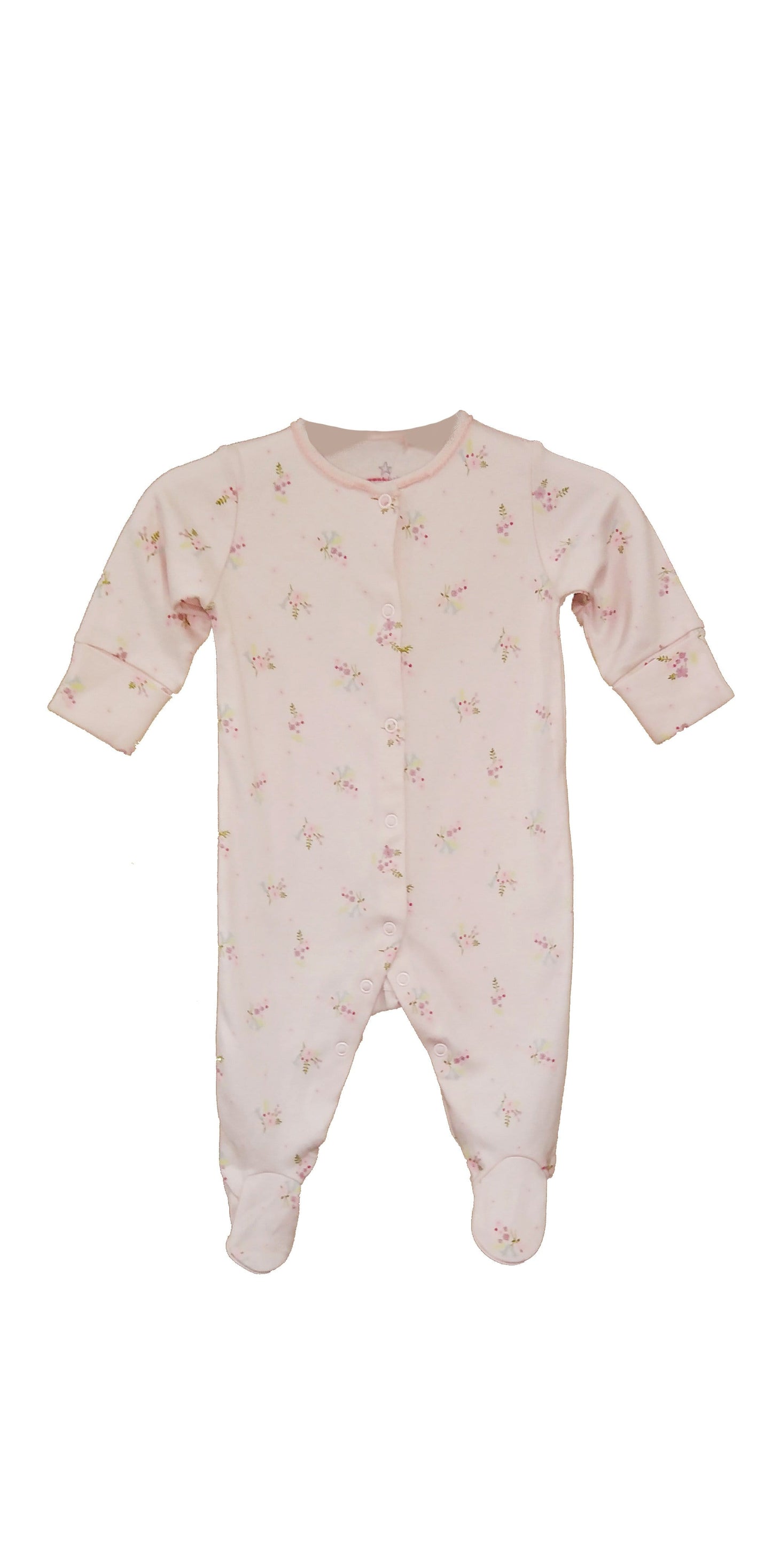 Next Baby Girl NEXT - Baby Pink Floral Sleepsuit